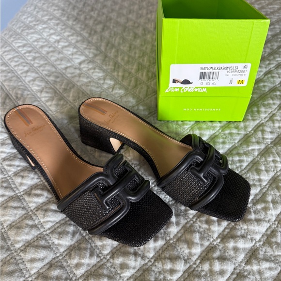 Sam Edelman Black Waylon Women Slide Sandals 8 - Picture 2 of 8